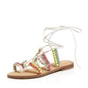 Size 8 M Ivanka Trump Monday Ivory Leather Tendre